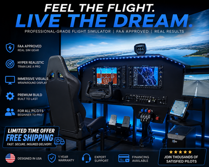 RealSimGear Piper Archer FAA-Approved BATD Flight Simulator