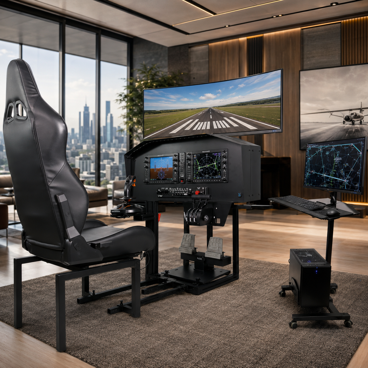 RealSimGear Piper Archer FAA-Approved BATD Flight Simulator