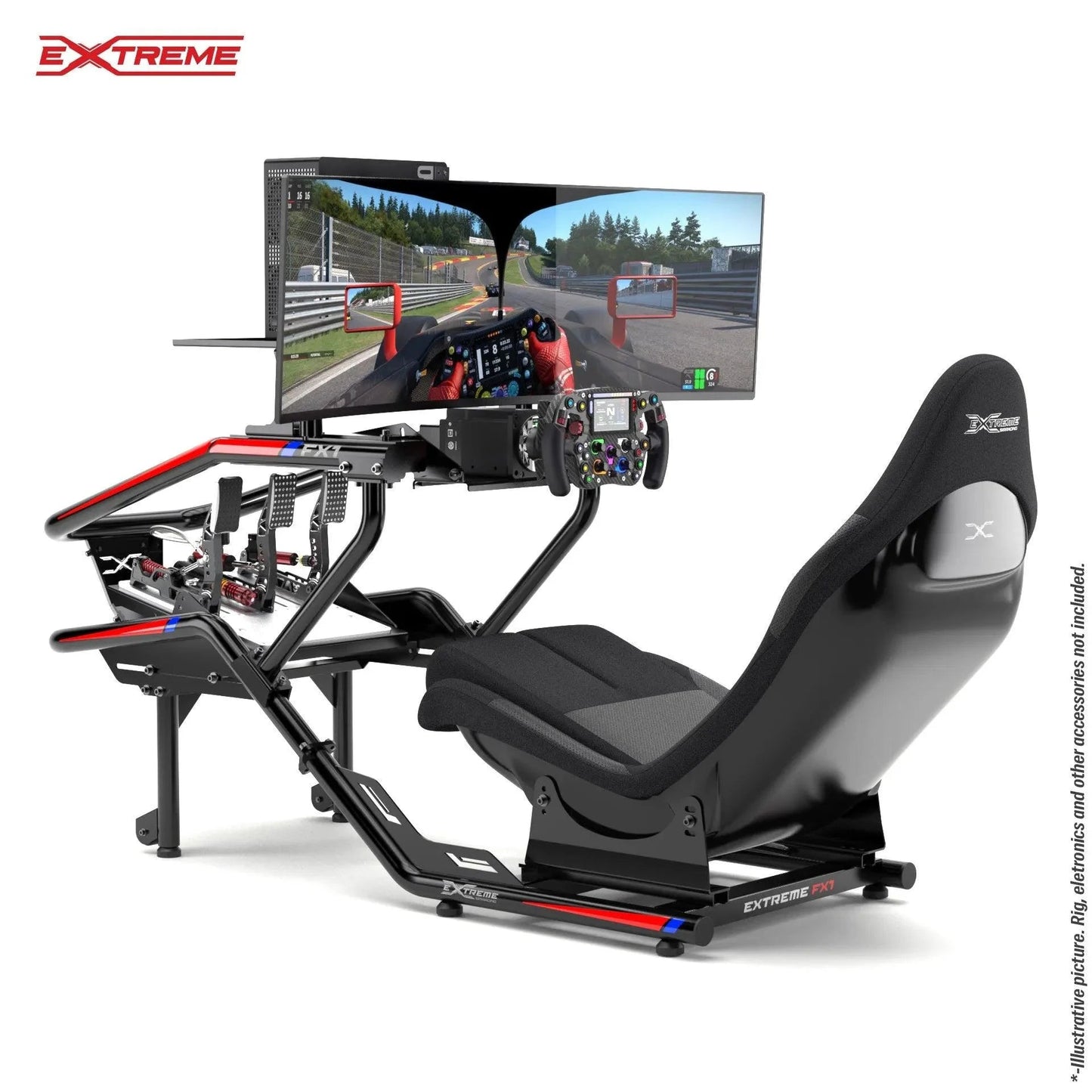 FX1 Formula Racing Simulator Bundle – 23Nm Direct Drive, FX-PRO Wheel & Hydraulic Pedals