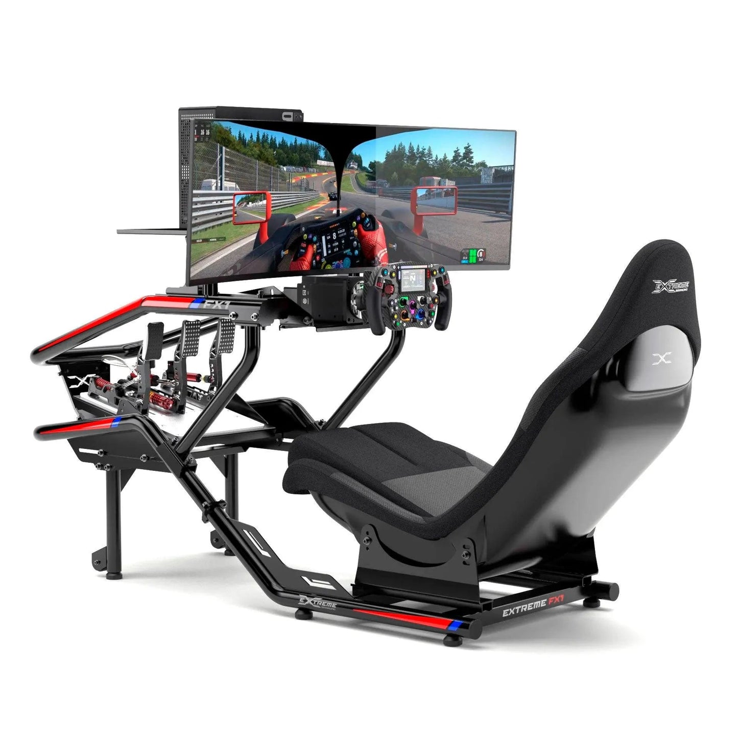 FX1 Formula Racing Simulator Bundle – 23Nm Direct Drive, FX-PRO Wheel & Hydraulic Pedals